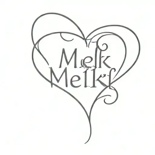 Word Melki With A Heart Shape Inside Surrounded