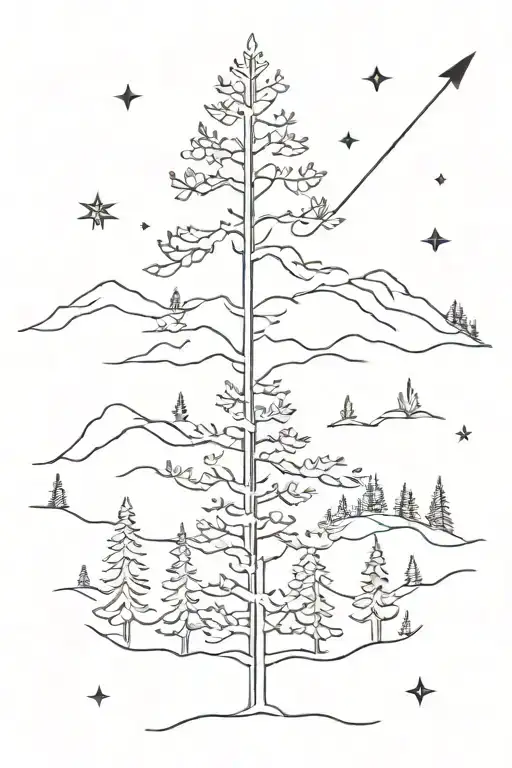 Arrow Pine Tree Wyoming