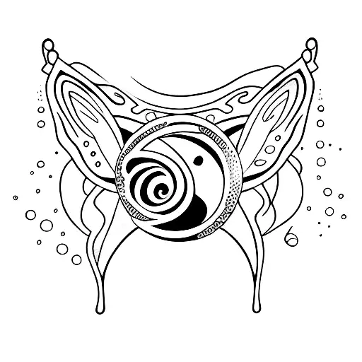 Aquarius And Butterfly