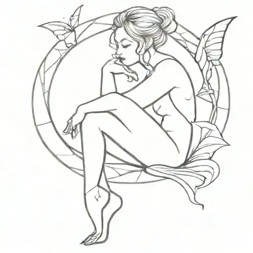 Fairy Sitting With Legs