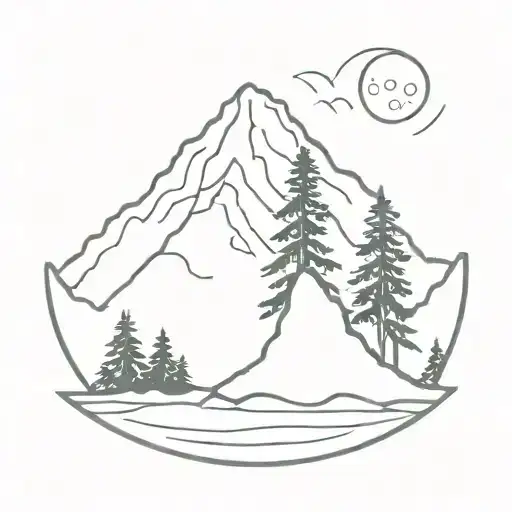 Post Card Stamp Of Mount Rainier Lake Trees Pacific