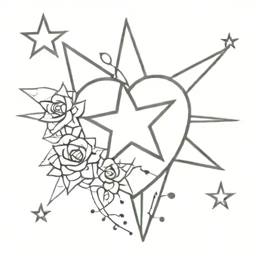 N S Heart Twinkle Star