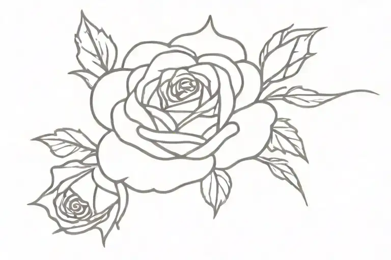 Small And Simple Rose And Violet