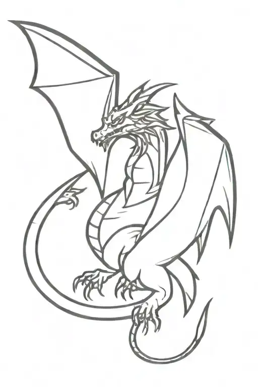 Black And Red Dragon