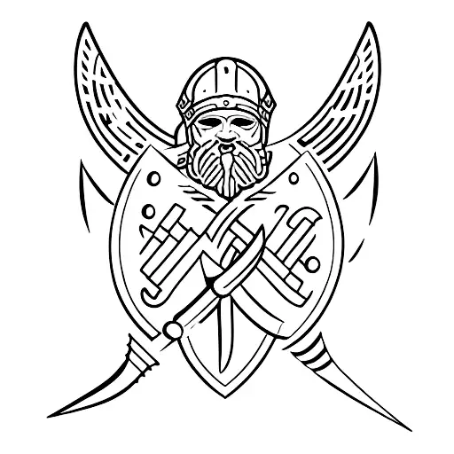 Viking Arrow Sign