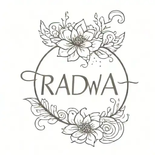 One Word Written- Radha Text