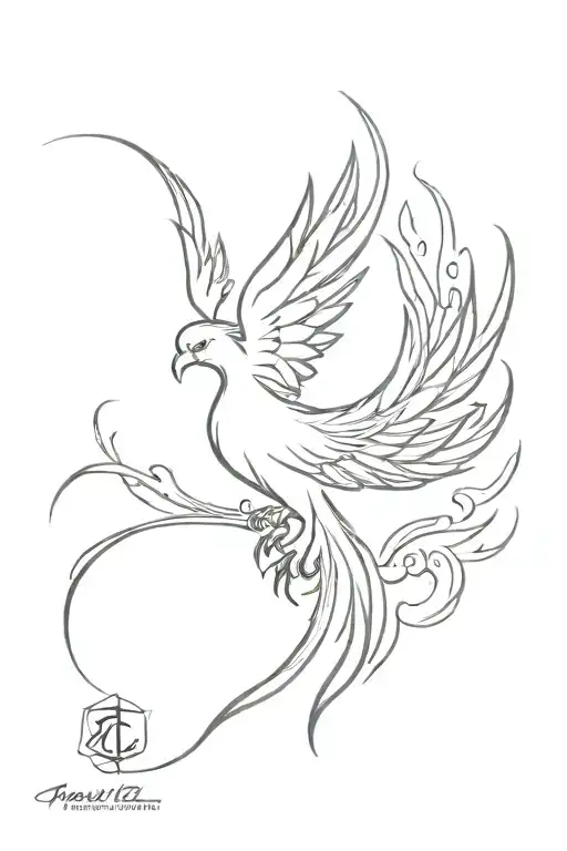 Phoenix Rising From The Ashes