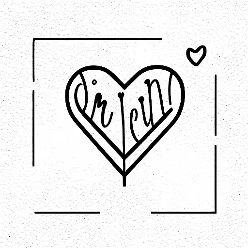 Word Micron With A Heart