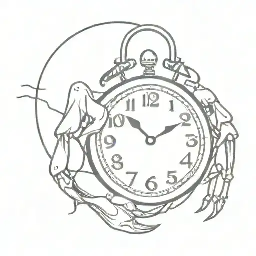 Crab Hand Holding Dali Melting Clock