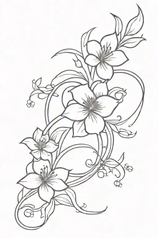 February Flower Aquarius Symbol Incorporated