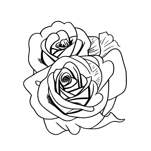 Rose With A Carnation And Text' I Am Because You Were'