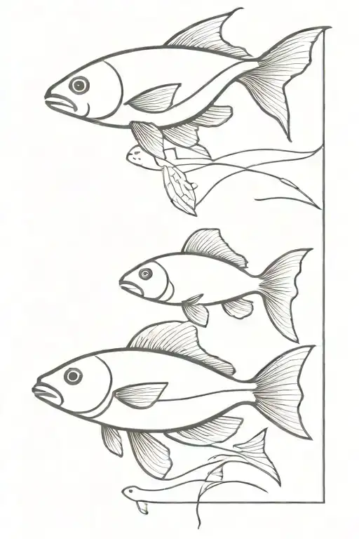 Minimalist Fish Swimming Gracefully