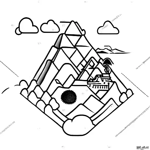 World With Machu Pichu And A Penguin