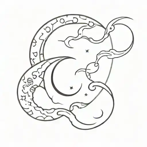 Combination Of Moon And Hell