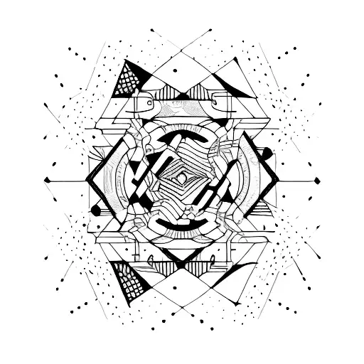 An Abstract Design That Combines Art And Rational Thinking