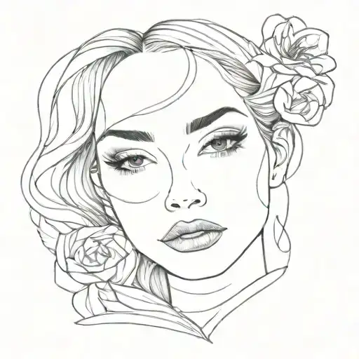 Beautiful Womans Face