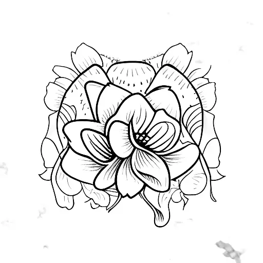 Woman Symbol With Daffodil