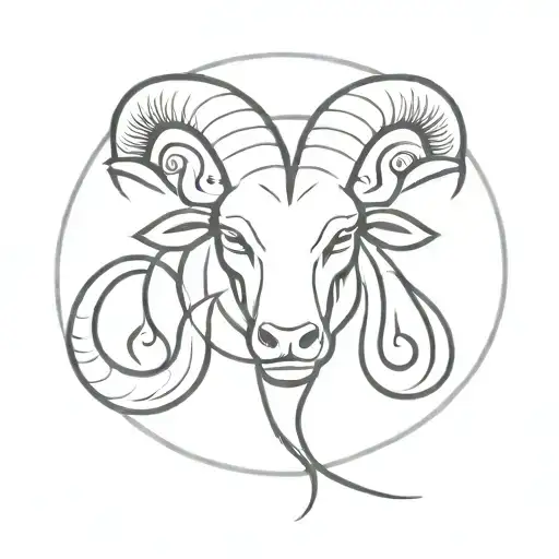 Demon Version Of Aries Symbol