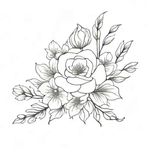 Birth Flower Bouquet