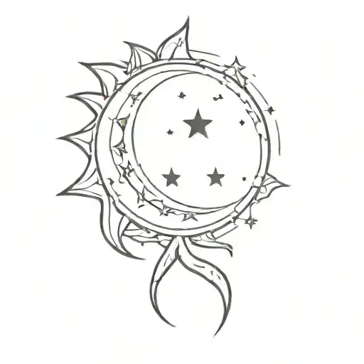 Sun And Moon And Stars