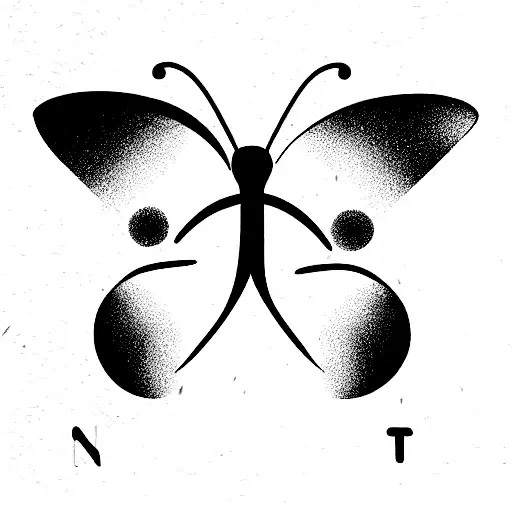 Butterfly With Initial N