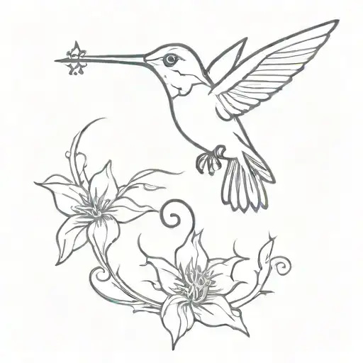 Hummingbird And Old Key