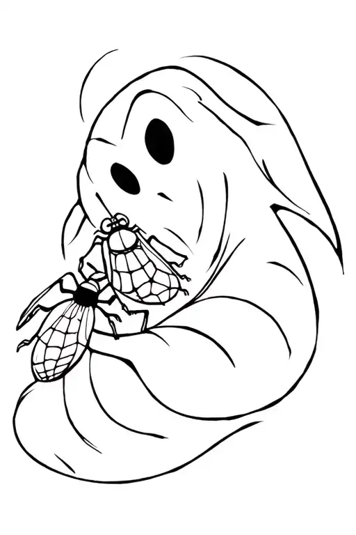 Oogie Boogie With Webbing And Bug Sitting Together