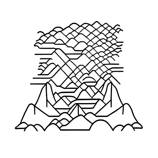 A Spine Made Up Of Interconnected Mountain Peaks