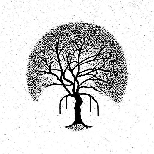 Window With Cherry Tree