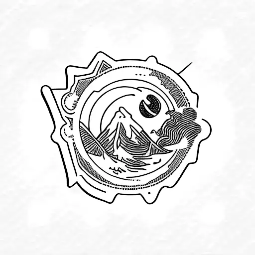 Postal Stamp Of The Moon