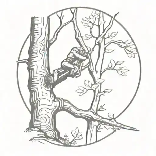 Tree Chainsaw Arborist Climbing