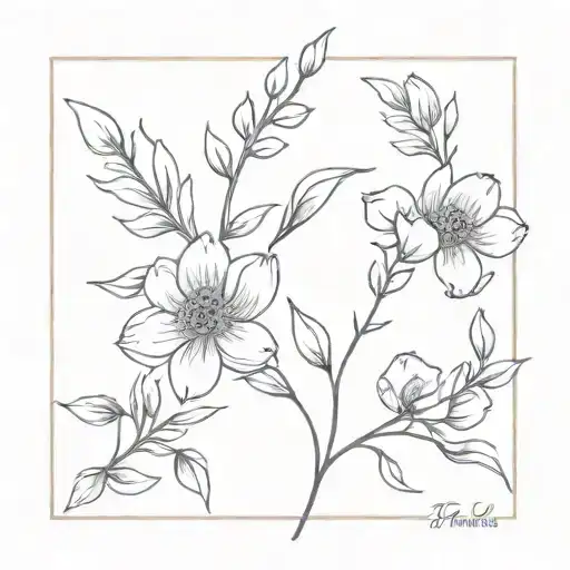 Birth Flowers Intertwined