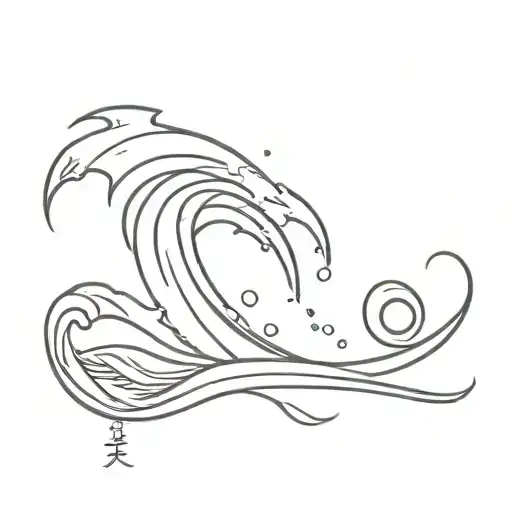 The Word Tsunami With A Wave Attached To The I In The Font Angel Dream