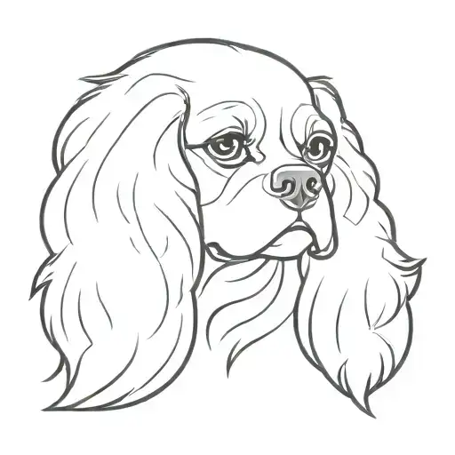 Cavalier King Charles Spaniel With A Cat