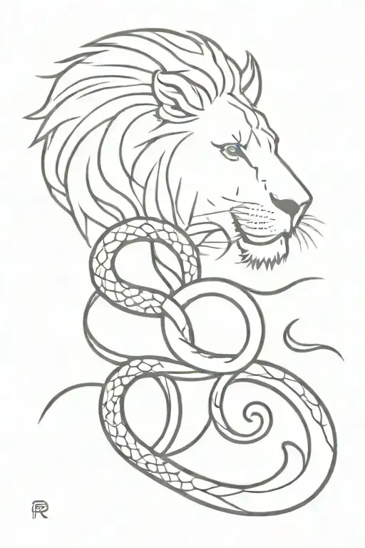 Snake And Lion Sign