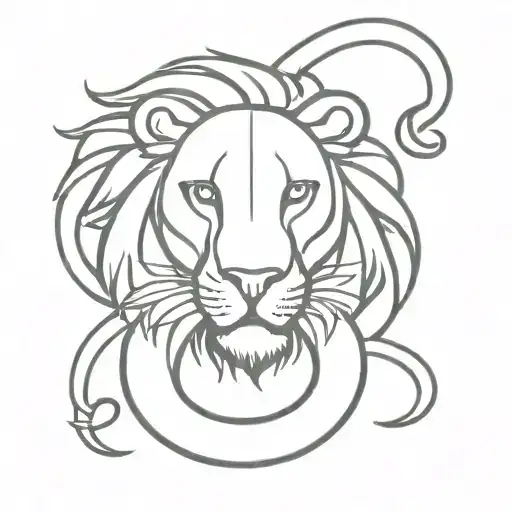 Snake And Lion Zodiac Sign