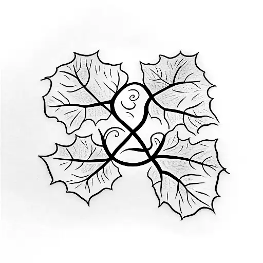 Ivy Vines To Cover A Scar On Ankle