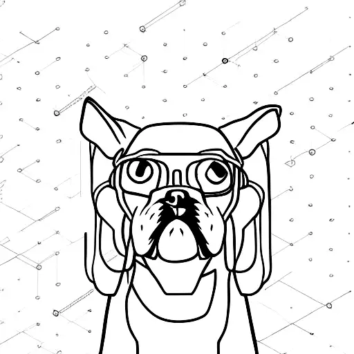 Dog Wearing A Construction Hart Had