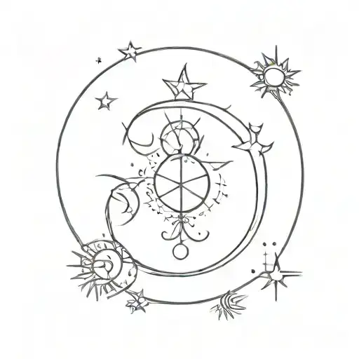 Sun And Moon With Libra Star Sign