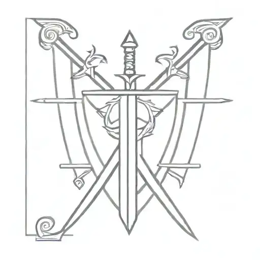 3 Swords Taroot Card