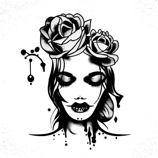 Zombified Beautiful Woman