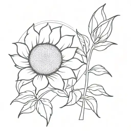 Sunshine Sunflower Intertwined