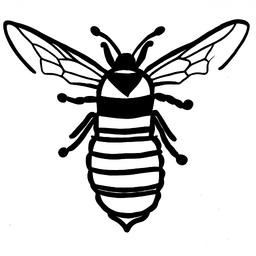 Bee With Holly For Wings