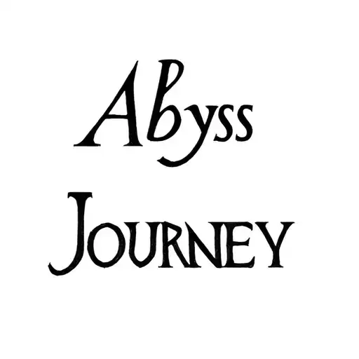 Word Abyss With The Word Journey As A Reflection Underneath It