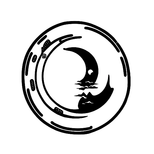 Moon With A Little Ancor Inside