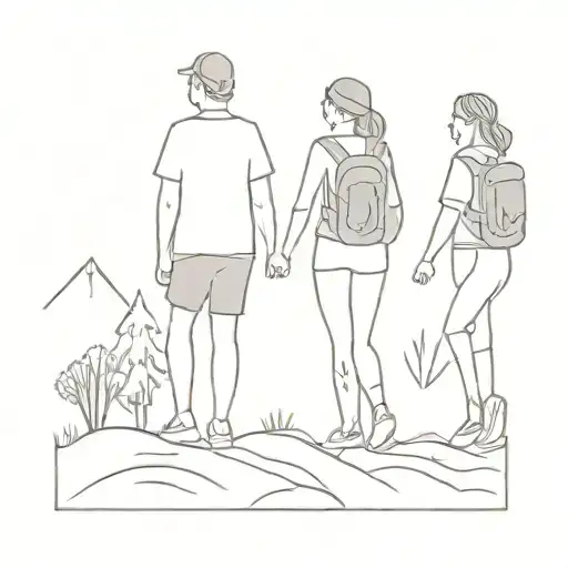 3 Friends Hiking