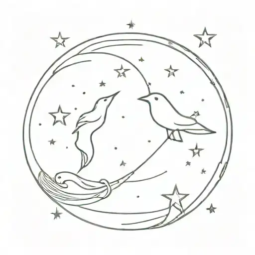 Shoot For The Stars Aim For The Moon Merging Together