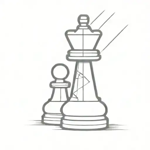 Pawn Transformed Into Queen Chess Pieces
