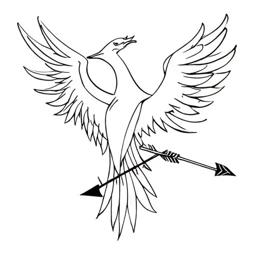 Phoenix With Arrow
