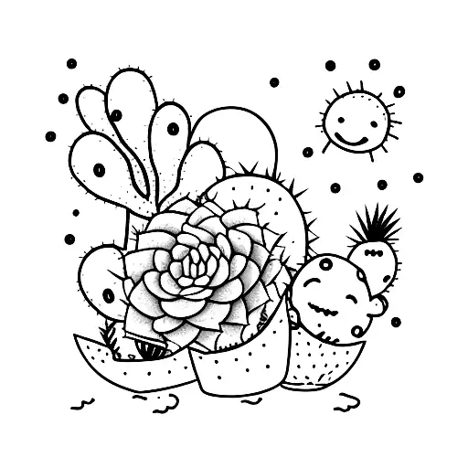 Cute Sadness Cactus